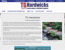 Tablet Screenshot of hardwicks-landscape.co.uk